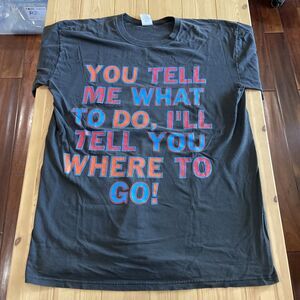 Vintage Funny Joke "You Tell me What to do I'll thell you where to go!" Tee 2XL?
